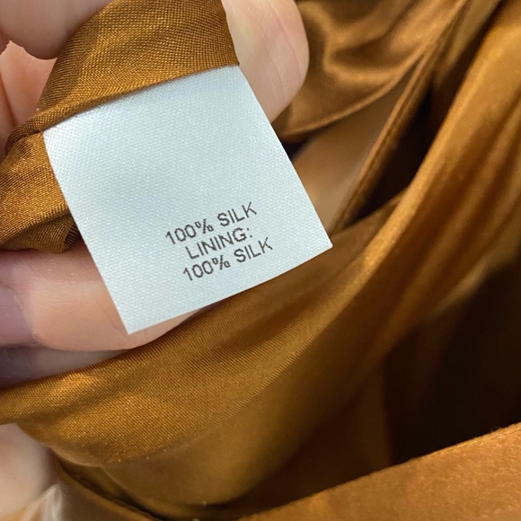 Michelle Mason One Shoulder Gown with Tie - Toffee - Picture 5 of 8